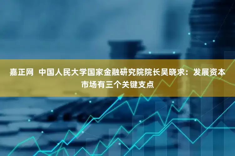 嘉正网  中国人民大学国家金融研究院院长吴晓求：发展资本市场有三个关键支点