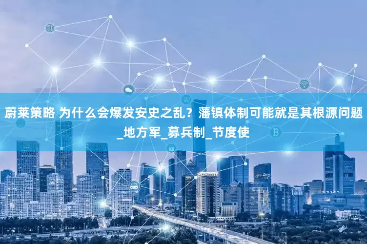 蔚莱策略 为什么会爆发安史之乱？藩镇体制可能就是其根源问题_地方军_募兵制_节度使